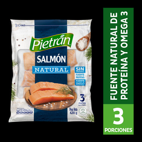 SALMON NATURAL 420G PIETRAN